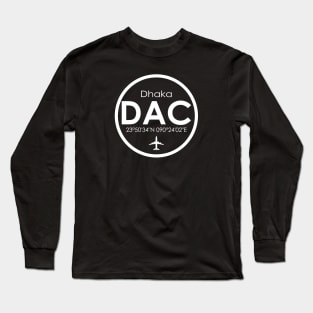 DAC, Dhaka Hazrat Shahjalal International Airport Long Sleeve T-Shirt